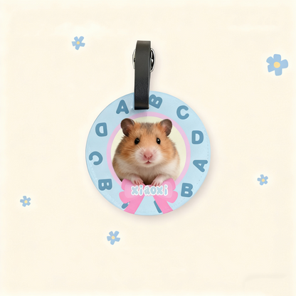 Custom Pet Luggage Tag | Personalized Cat & Dog Travel Tag | Cute Pet ID Tag | Hand-Drawn Pet Accessory | Creative Gift for Pet Lovers