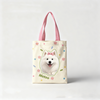 Custom Pet Portrait Canvas Tote | Hand-Drawn Dog & Cat Bag