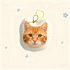 Custom Pet Portrait Keychain | Plush Dog, Cat Bag Charm