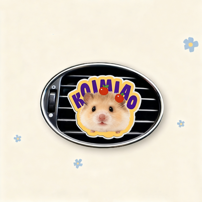 Custom Pet Portrait Car Air Freshener Clip | Personalized Acrylic Vent Clip | Dog Cat Gift