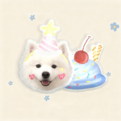 personalized pet pillow | double sided shaped cushion | dog cat hand drawn portrait | personalized gift