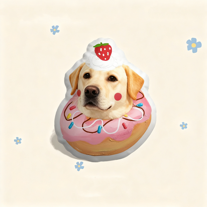 personalized pet pillow | double sided shaped cushion | dog cat hand drawn portrait | personalized gift