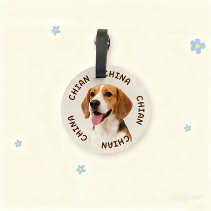 Custom Pet Luggage Tag | Personalized Cat & Dog Travel Tag | Cute Pet ID Tag | Hand-Drawn Pet Accessory | Creative Gift for Pet Lovers