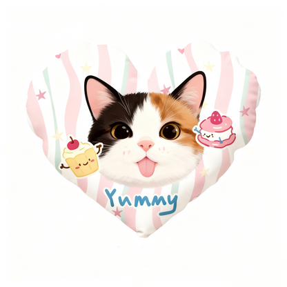 personalized pet pillow | double sided shaped cushion | dog cat hand drawn portrait | personalized gift