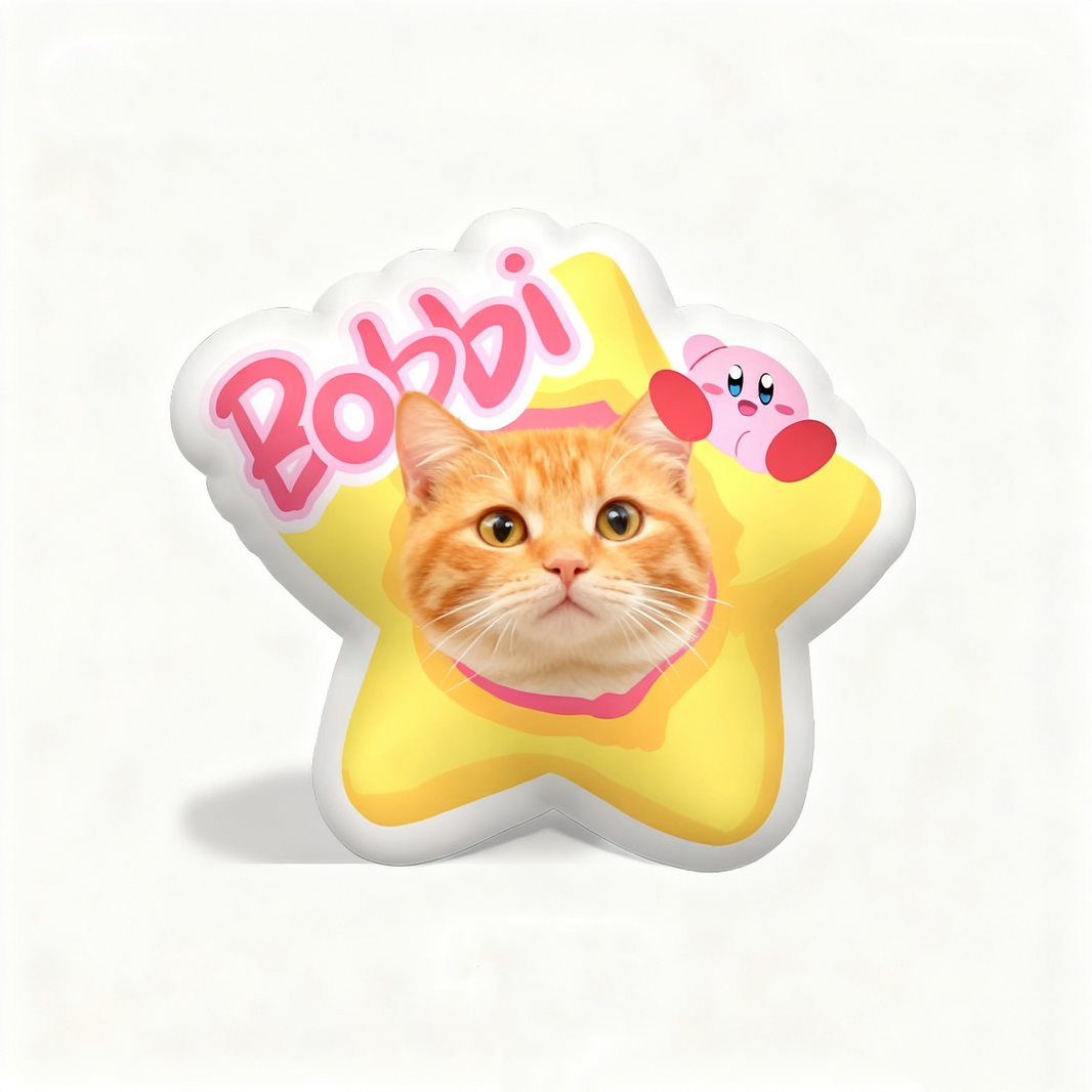 personalized pet pillow | double sided shaped cushion | dog cat hand drawn portrait | personalized gift