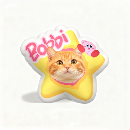 personalized pet pillow | double sided shaped cushion | dog cat hand drawn portrait | personalized gift