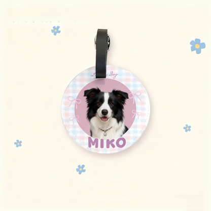 Custom Pet Luggage Tag | Personalized Cat & Dog Travel Tag | Cute Pet ID Tag | Hand-Drawn Pet Accessory | Creative Gift for Pet Lovers