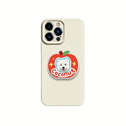 Custom Pet Portrait Phone Grip | Personalized Pop Socket, Dog & Cat