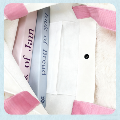 Custom Cat Portrait Canvas Tote | Personalized Cat Shoulder Bag | Pet Lover Gift