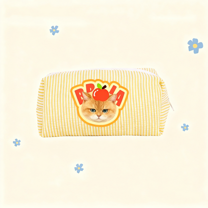 Custom Pet Portrait Toiletry Bag | Personalized Travel Pouch | Dog Cat Gift for Pet Lovers