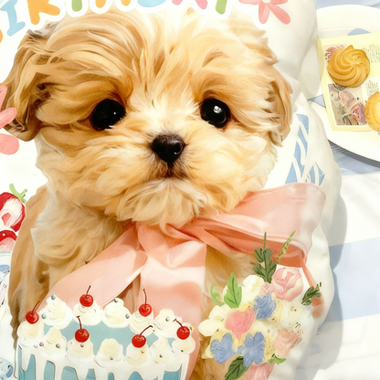 personalized pet pillow | double sided shaped cushion | dog cat hand drawn portrait | personalized gift