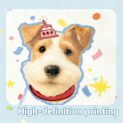 Custom Pet Portrait Canvas Bucket Bag | Personalized Dog Cat Tote | Pet Lover Gift