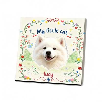 Custom Pet Portrait Wall Art | Personalized Pet Canvas Print | Dog Cat Micro Spray Painting