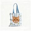 Custom Pet Portrait Canvas Tote | Hand-Drawn Dog & Cat Bag