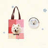 Custom Pet Portrait Canvas Tote | Hand-Drawn Dog & Cat Bag