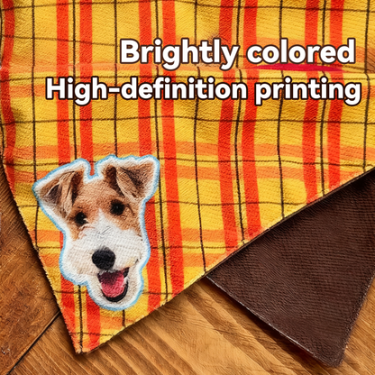 Custom Pet Portrait Coil Mat | Personalized Dog Cat Silky Loop Doormat | Pet Lover Gift