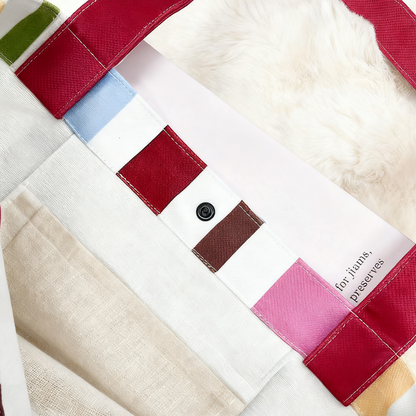 Custom Cat Portrait Canvas Tote | Personalized Cat Shoulder Bag | Pet Lover Gift