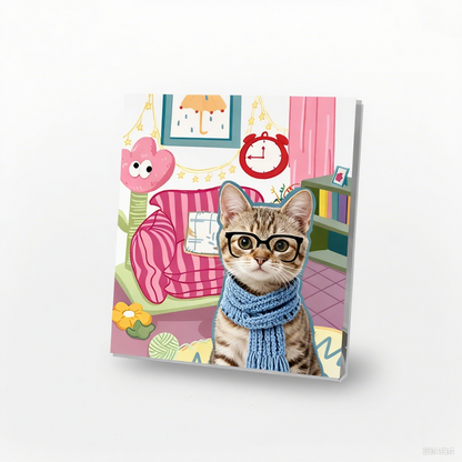 Custom Pet Portrait Wall Art | Personalized Pet Canvas Print | Dog Cat Micro Spray Painting