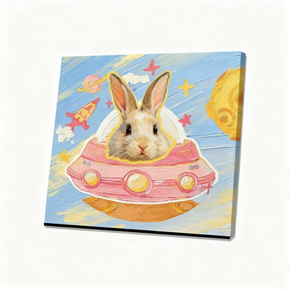 Custom Pet Portrait Wall Art | Personalized Pet Canvas Print | Dog Cat Micro Spray Painting