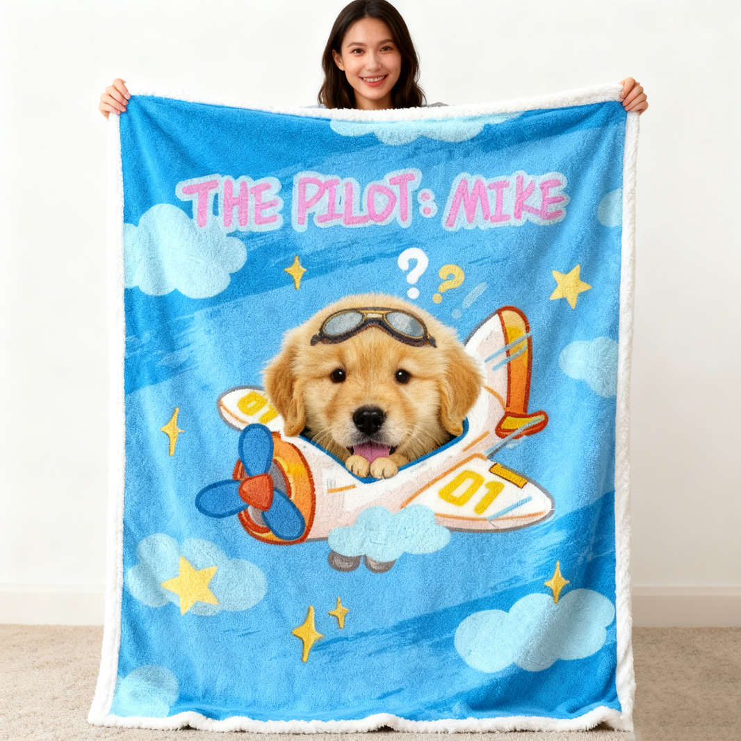Custom Pet Photo Blanket – Personalised Pet Gift | SnapShell