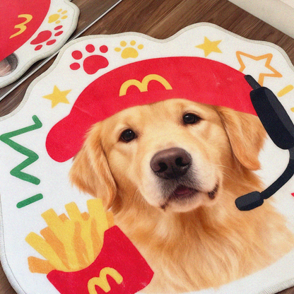 Custom Pet Shaped Blanket | Personalized Dog Cat Portrait Throw | Unique Pet Gift