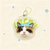 Custom Pet Portrait Keychain | Plush Dog, Cat Bag Charm