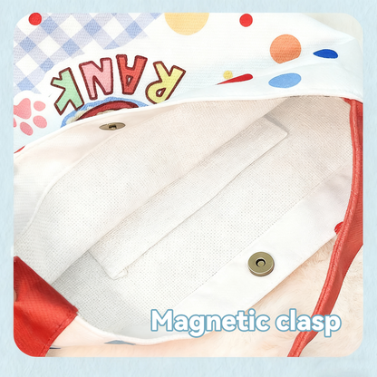 Custom Pet Portrait Canvas Bucket Bag | Personalized Dog Cat Tote | Pet Lover Gift