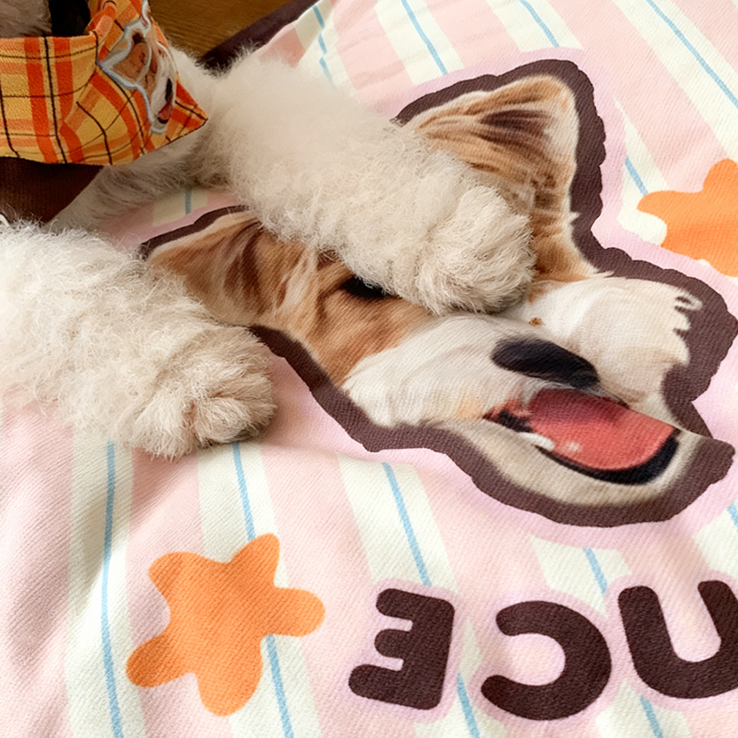 Custom Pet Portrait Floor Cushion | Tatami Meditation Mat | Cozy Reading Corner Pad