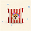 Custom Pet Portrait Pillow | Personalized Square Cushion | Dog Cat Throw Pillow Gift