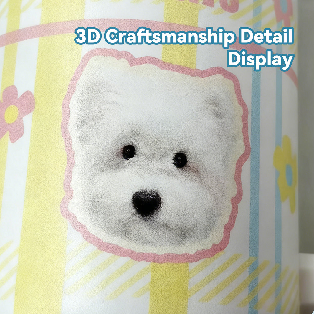 Custom Pet Portrait Tumbler | Insulated Stainless Steel Cup