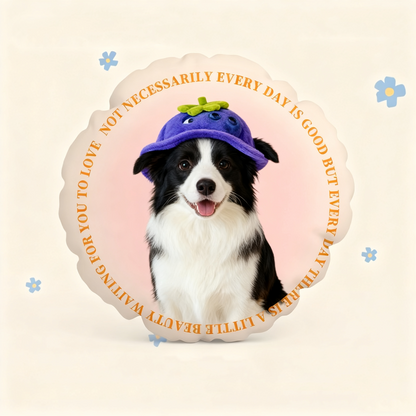 Personalized Pet Portrait Pillow | Custom Hand-Drawn Dog & Cat Cushion