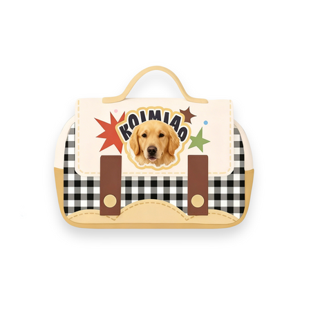 Custom Pet Portrait Cosmetic Bag | Travel Toiletry Bag | Personalized Dog Cat Pouch