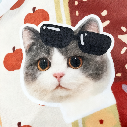 Custom Pet Portrait Canvas Tote Bag Personalized Dog Cat Handbag | Gift for Pet Lovers