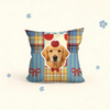 Custom Pet Portrait Pillow | Personalized Square Cushion | Dog Cat Throw Pillow Gift
