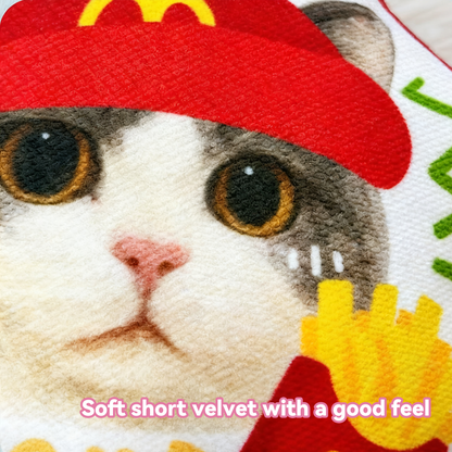 Custom Pet Portrait Keychain | Plush Dog, Cat Bag Charm