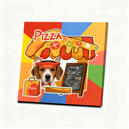 Custom Pet Portrait Wall Art | Personalized Pet Canvas Print | Dog Cat Micro Spray Painting