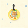 Custom Pet Luggage Tag | Personalized Cat & Dog Travel Tag | Cute Pet ID Tag | Hand-Drawn Pet Accessory | Creative Gift for Pet Lovers