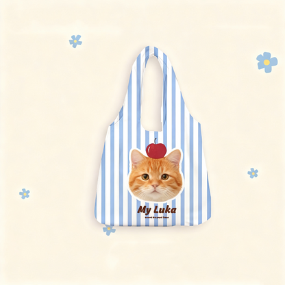 Custom Pet Portrait Canvas Tote Bag | Hand-Drawn Dog & Cat Design