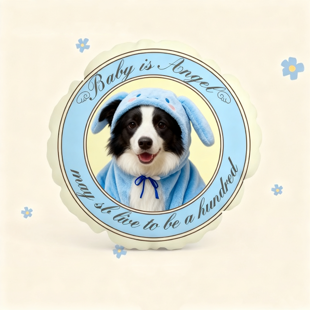 Personalized Pet Portrait Pillow | Custom Hand-Drawn Dog & Cat Cushion