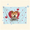 Custom Pet Birthday Tapestry | Personalized Dog Cat Party Decor