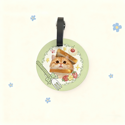 Custom Pet Luggage Tag | Personalized Cat & Dog Travel Tag | Cute Pet ID Tag | Hand-Drawn Pet Accessory | Creative Gift for Pet Lovers