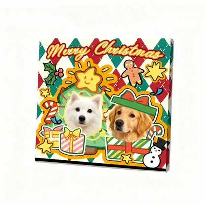 Custom Pet Portrait Wall Art | Personalized Pet Canvas Print | Dog Cat Micro Spray Painting