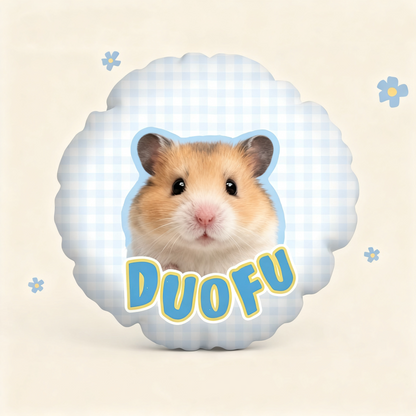 Personalized Pet Portrait Pillow | Custom Hand-Drawn Dog & Cat Cushion