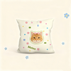 Custom Pet Portrait Pillow | Personalized Square Cushion | Dog Cat Throw Pillow Gift