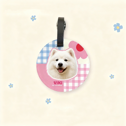 Custom Pet Luggage Tag | Personalized Cat & Dog Travel Tag | Cute Pet ID Tag | Hand-Drawn Pet Accessory | Creative Gift for Pet Lovers