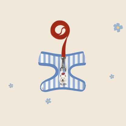 Custom Pet Portrait Harness & Leash Set | Personalized Dog Cat Walking Gear | Pet Gift