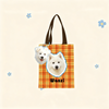 Custom Pet Portrait Canvas Tote | Hand-Drawn Dog & Cat Bag