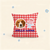 Custom Pet Portrait Pillow | Personalized Square Cushion | Dog Cat Throw Pillow Gift