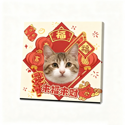 Custom Pet Portrait Wall Art | Personalized Pet Canvas Print | Dog Cat Micro Spray Painting