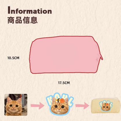 Custom Pet Portrait Toiletry Bag | Personalized Travel Pouch | Dog Cat Gift for Pet Lovers